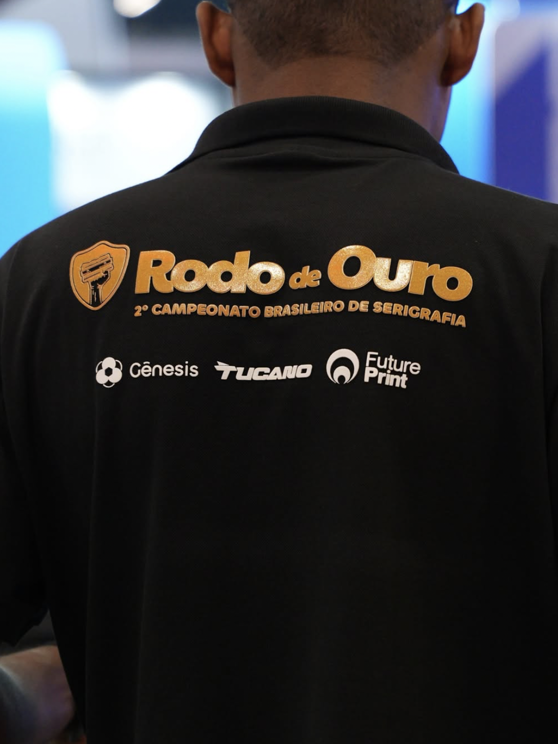 Camisa oficial do Rodo de Ouro com logos Gênesis, Tucano e Future Print